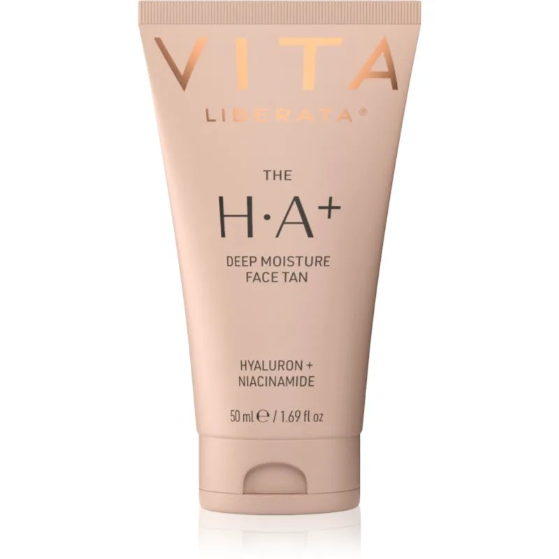 Vita Liberata The H.A+ Deep Moisture Face Tan κρέμα αυτομαυρίσματος για το πρόσωπο με υαλουρονικό οξύ 50 ml