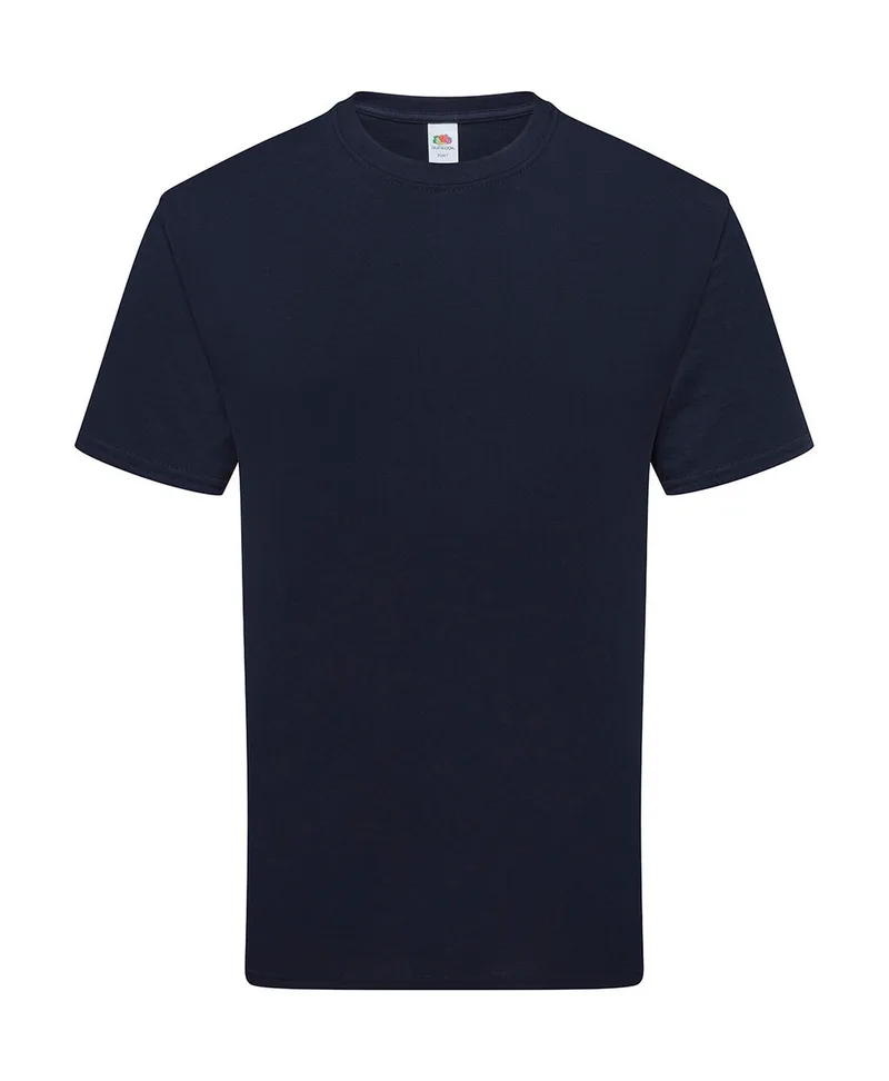 Pure Cotton T-Shirt Fruit of the Loom 061362 Deep Navy