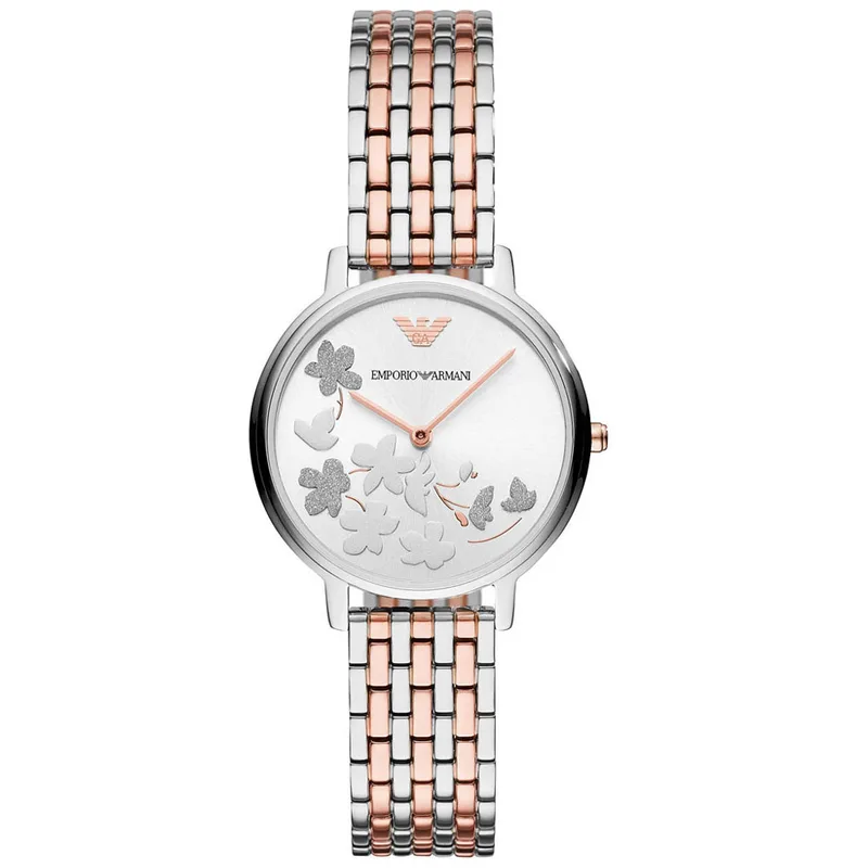 EMPORIO ARMANI Kappa Crystals Two Tone Stainless Steel Bracelet AR11113