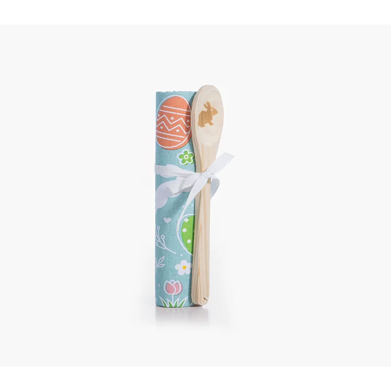 Σετ Ποτηρόπανο 40x70 & Ξύλινη Κουτάλα Nef Nef Bunny (40x70)