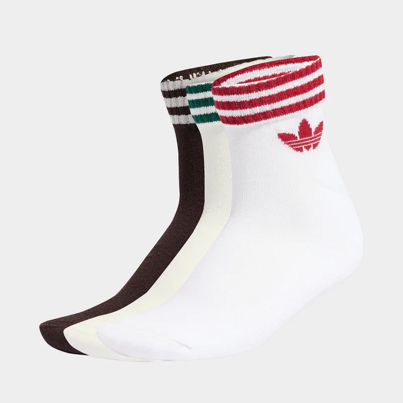adidas Originals 3 Stripes Ankle 3-Pack Unisex Κάλτσες (9000261601_92181)