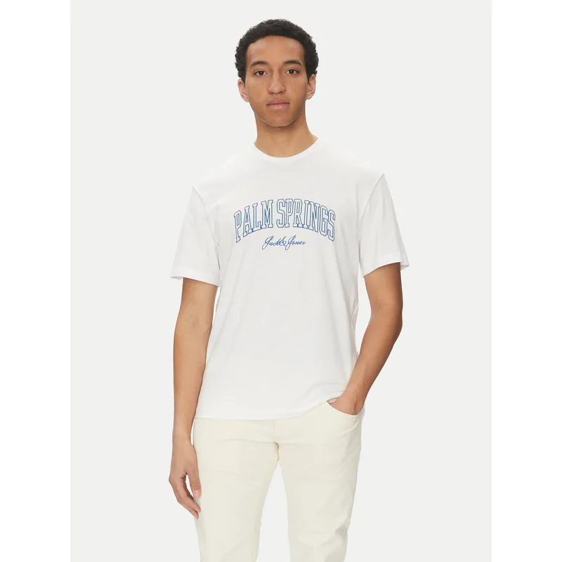 Jack & Jones T-Shirt Detroit 12268441 Λευκό Relaxed Fit