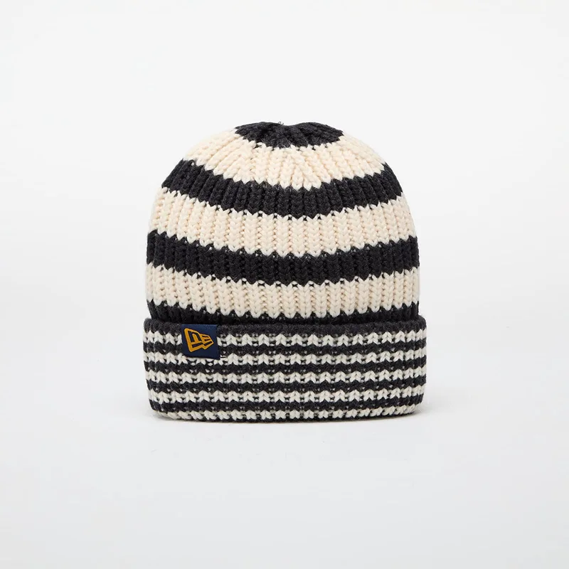 Καπέλο New Era Knit Medium Stripe Beanie Navy/ Light Cream Universal