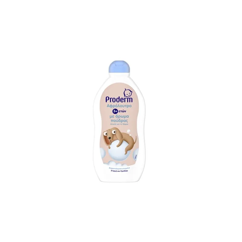 Proderm Kids Αφρόλουτρο Με Άρωμα Πούδρας 3+ Ετών 500ml