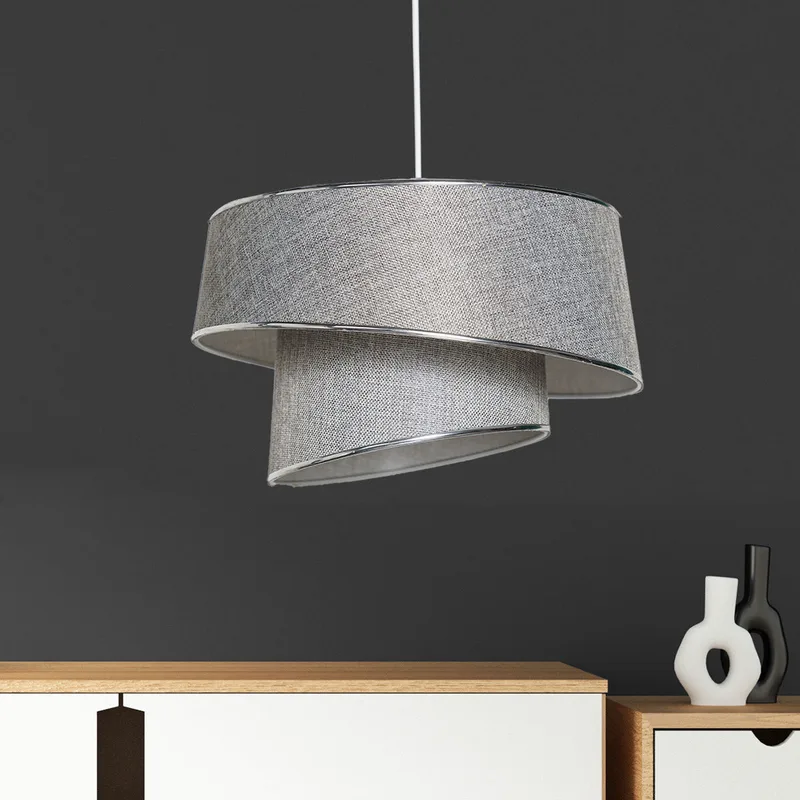 Φωτιστικό Οροφής Μονόφωτο A-G Barette 390FLH1632 Grey/Silver