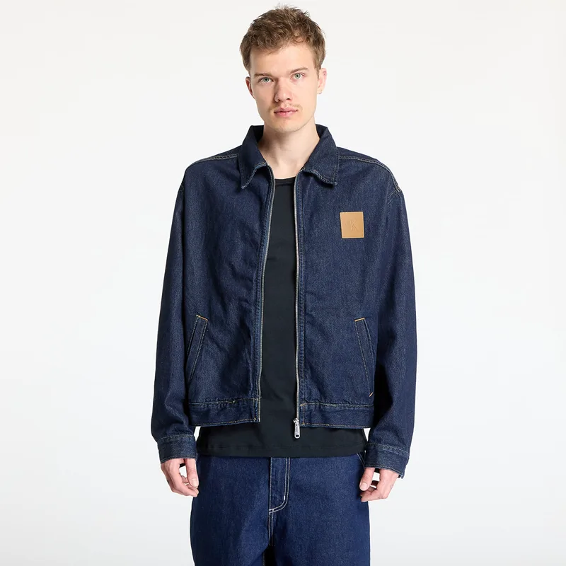 Μπουφάν Calvin Klein Jeans Relaxed Zip Denim Jacket Denim M