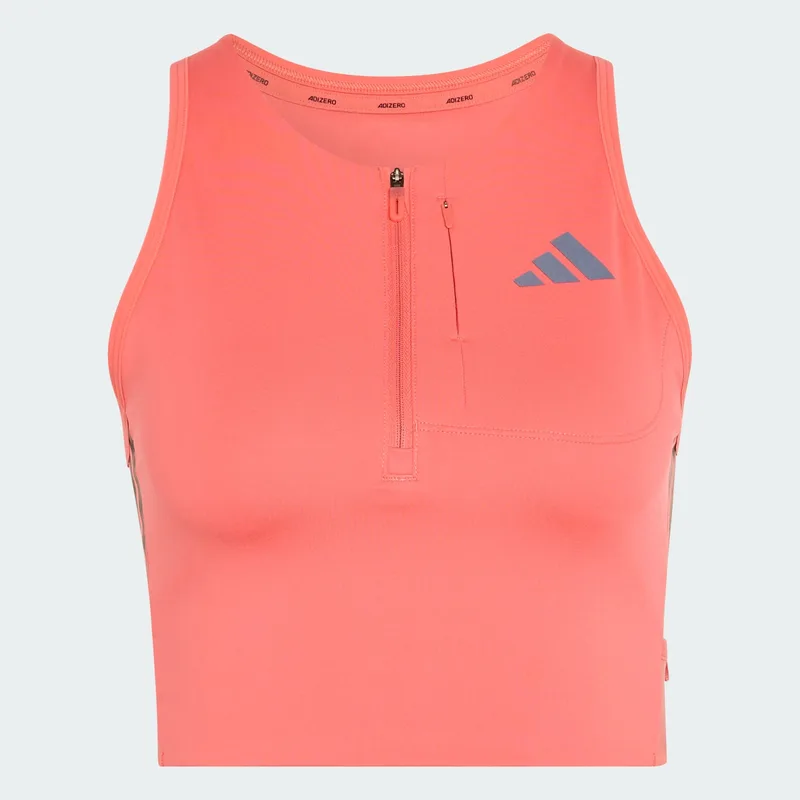 adidas W Adizero Running Gel Pocket Crop Top (9000277624_68751)