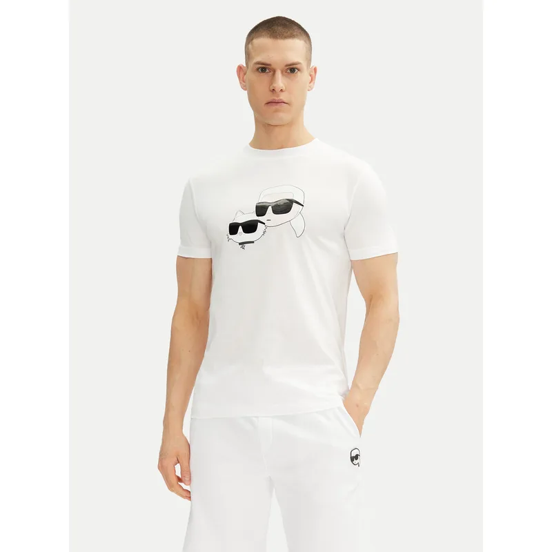 KARL LAGERFELD T-Shirt 755061 552241 Λευκό Regular Fit