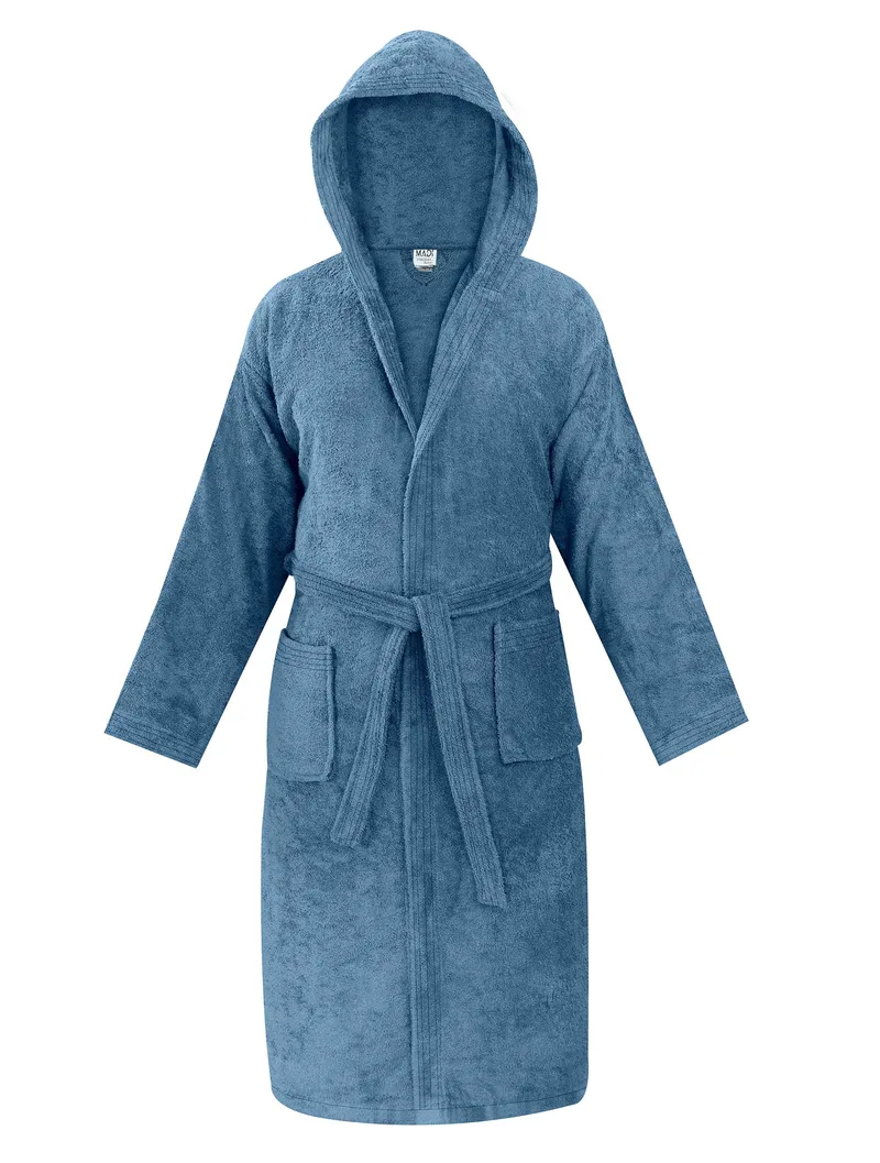 Μπουρνούζι με κουκούλα Madi Olia Denim Blue Large