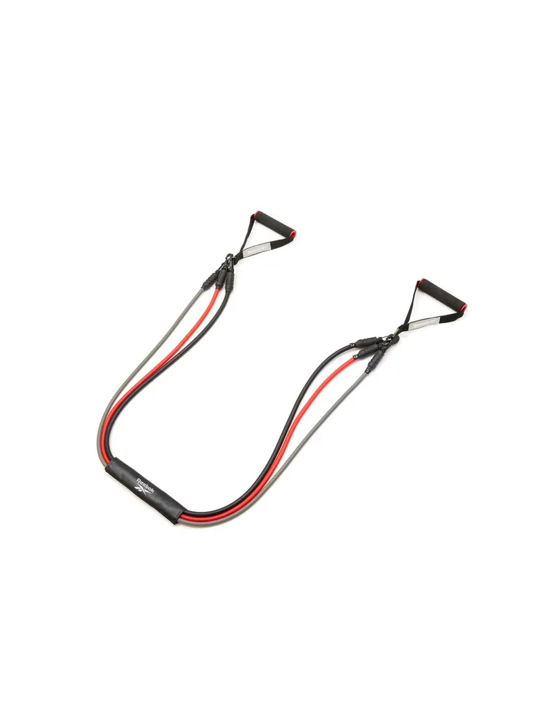 Reebok RATB-30034 Σωληνωτά Λάστιχα Γυμναστικής με Λαβές Σετ 3τμχ Πολύχρωμα