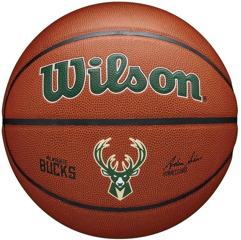 ΜΠΑΛΑ WILSON NBA TEAM ALLIANCE MILWAUKEE BUCKS ΠΟΡΤΟΚΑΛΙ (7)