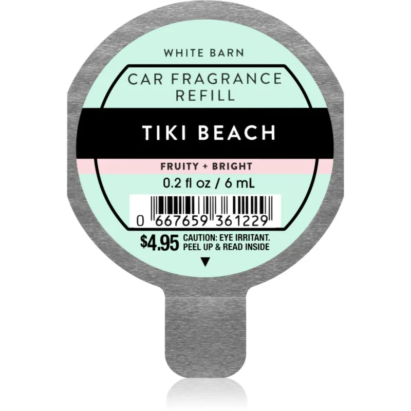 Bath & Body Works Tiki Beach άρωμα για αυτοκίνητο ανταλλακτικό 6 ml