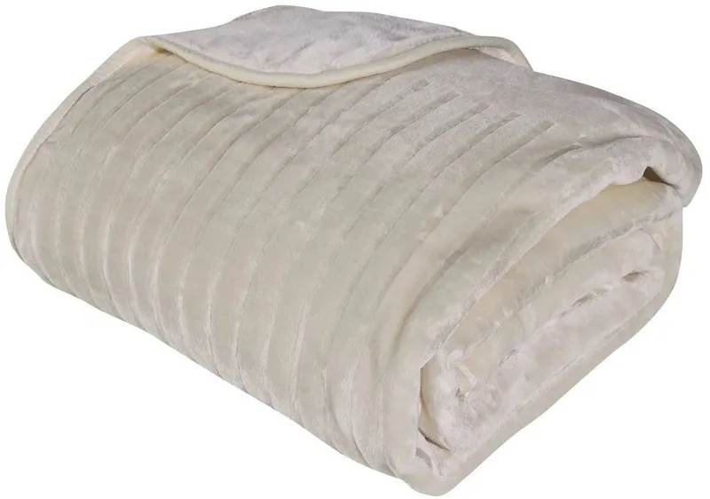ΚΟΥΒΕΡΤΑ ΜΟΝΗ VELOUR DAS HOME 1351 ΜΠΕΖ 160Χ220CM