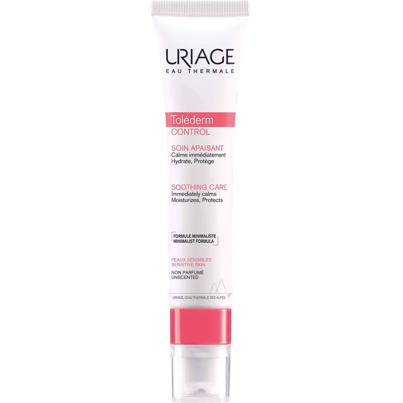 Uriage Tolederm Control Light Soothing Care Καταπραϋντική Κρέμα Προσώπου Ελαφριάς Υφής για Ευαίσθητα, Αλλεργικά & Δυσανεκτικά Δέρματα 40ml