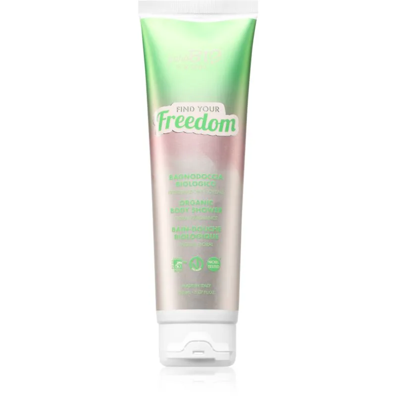 puroBIO Cosmetics For Skin Find Your Freedom κρεμώδες τζελ για ντους 150 ml
