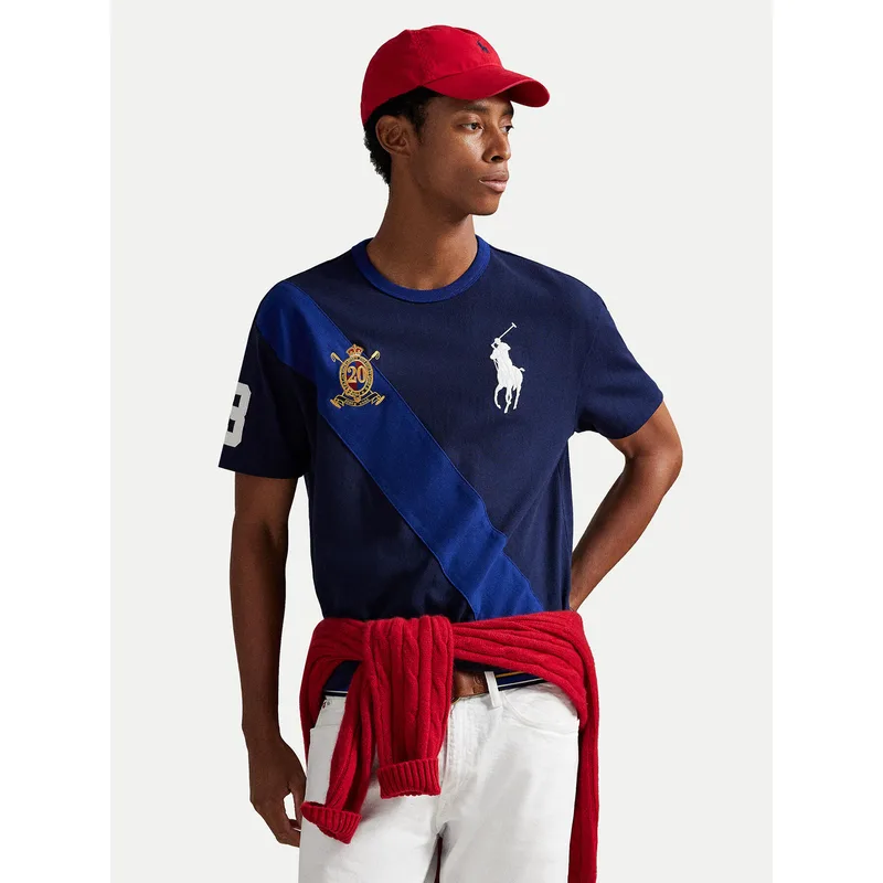 Polo Ralph Lauren T-Shirt 710981767003 Σκούρο μπλε Regular Fit
