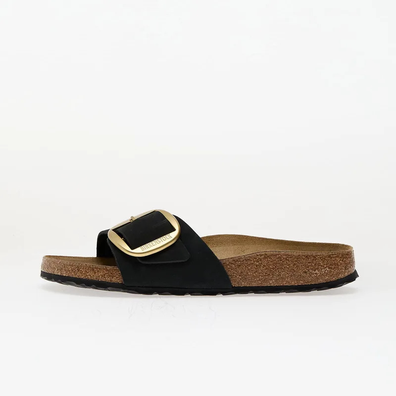 Sneakers Birkenstock Madrid Big Buckle Nubuk Leather Black EUR 36
