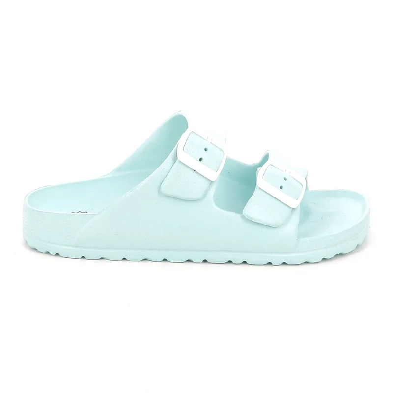 Γυναικεία Σαγιονάρα Ateneo Χρώματος Τυρκουάζ 01 SEA SANDALS.TU