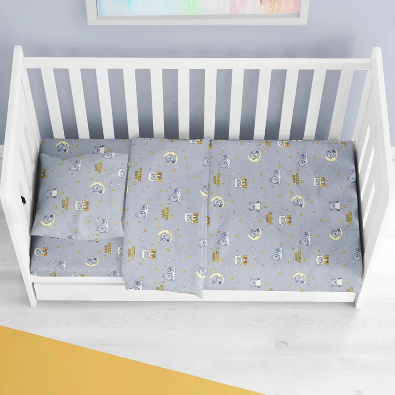 Σεντόνια Κούνιας Σετ Dimcol Dreams 552 Grey 120x160