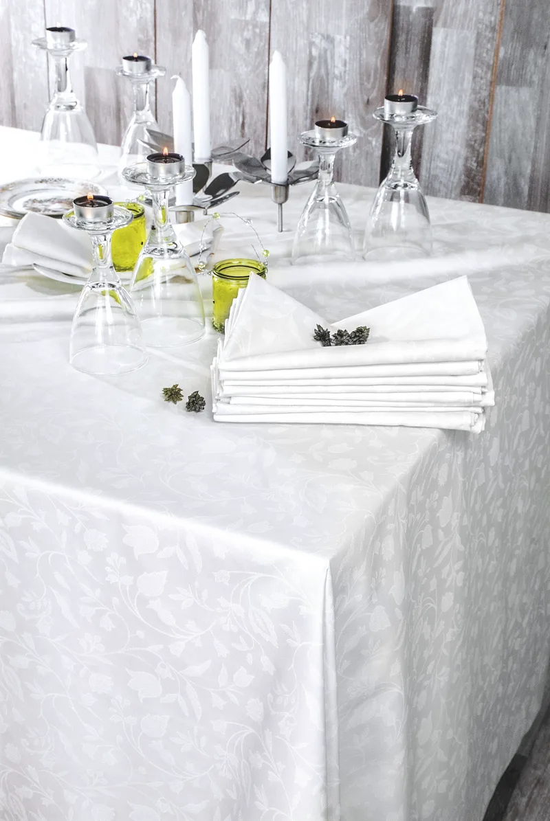 Τραπεζομάντηλο BENSIMON WHITE (140X220) , RYTHMOS HOME