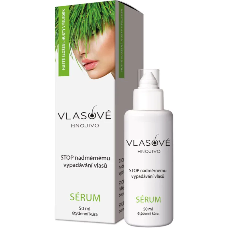 Vlasové hnojivo Serum ορός χωρίς ξέβγαλμα για μαλλιά με τάση αραίωσης 50 ml