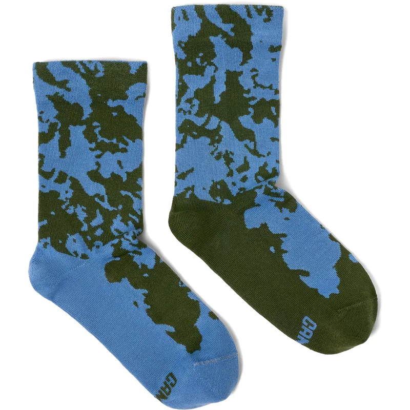 CAMPER Sox Socks - Unisex Κάλτσες - Μπλε,Πράσινο, Μέγεθος S, Cotton fabric