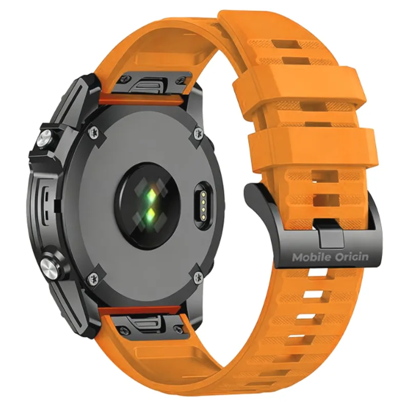 Λουράκι Garmin Watch 26mm Mobile Origin Easy Strap ES2 Quick Fit Σιλικόνης - Πορτοκαλί (MO-ESS-26-ORG)