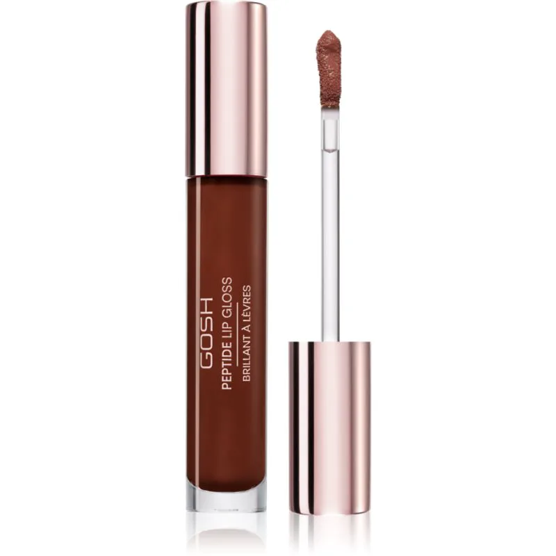 GOSH COPENHAGEN Peptide Lip Gloss λιπ γκλος με πεπτίδια απόχρωση 006 Brownie 7 ml