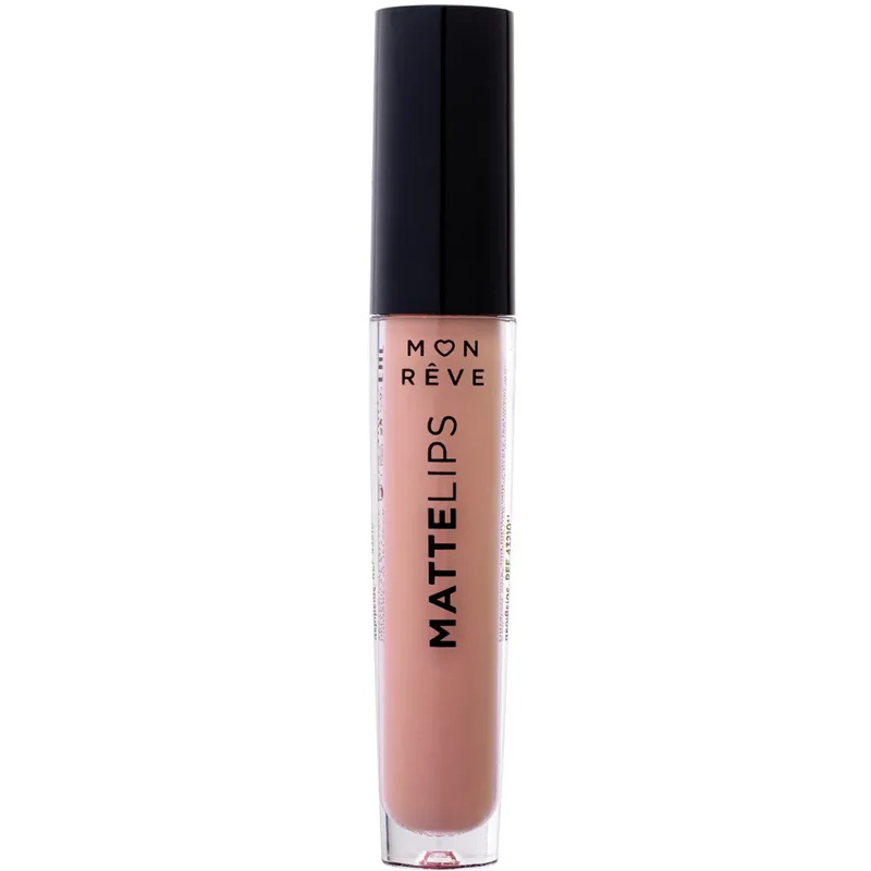 Mon Reve Matte Lips Liquid Lipstick Υγρό Ματ Κραγιόν με Πλούσιο Χρώμα Μεγάλης Διάρκειας 4ml - 01