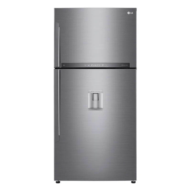 LG GTF916PZPED Ψυγείο Δίπορτο 592lt, Total NoFrost, με Wifi, E (Υ184xΠ86xΒ73εκ) Inox GTF916PZPED