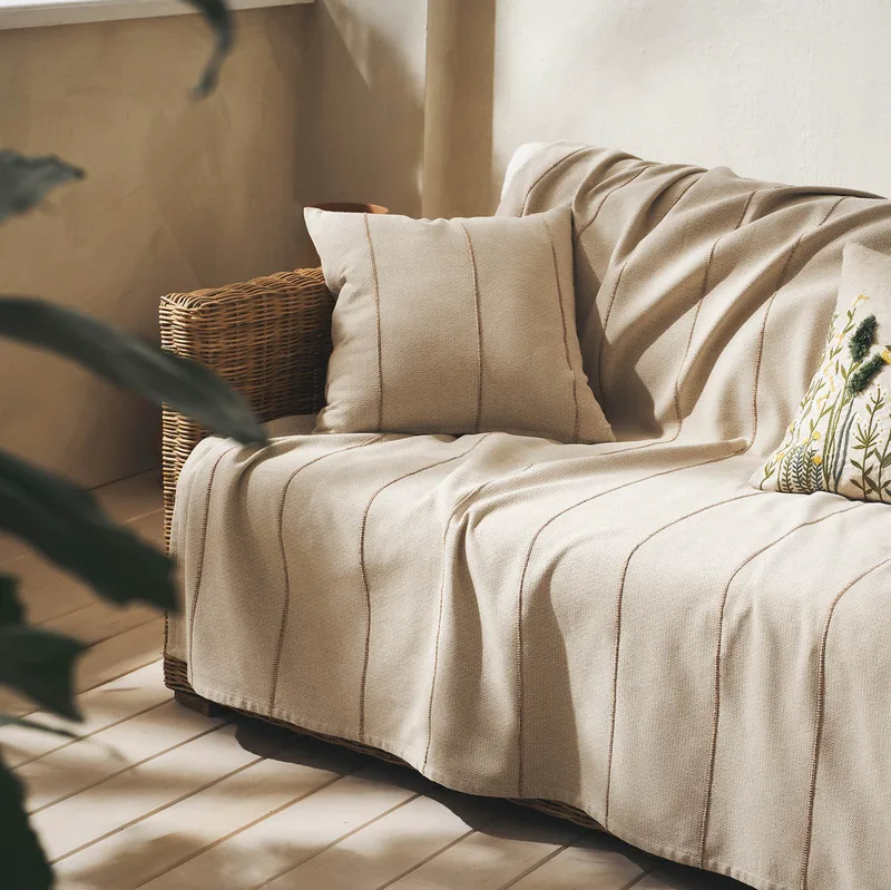 Ριχτάρι Τριθέσιου Καναπέ (180x310) Gofis Home Rabia Beige/Clay 321/02
