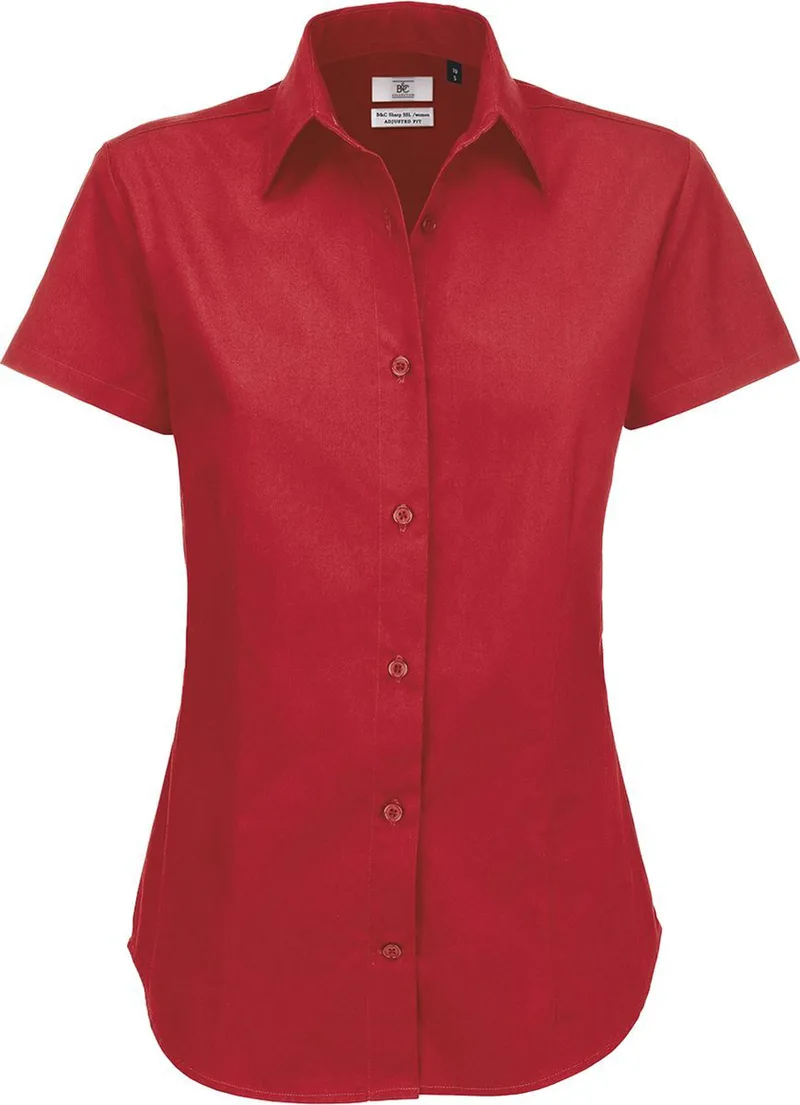 Γυναικείο πουκάμισο B & C Sharp SSL Women Deep Red