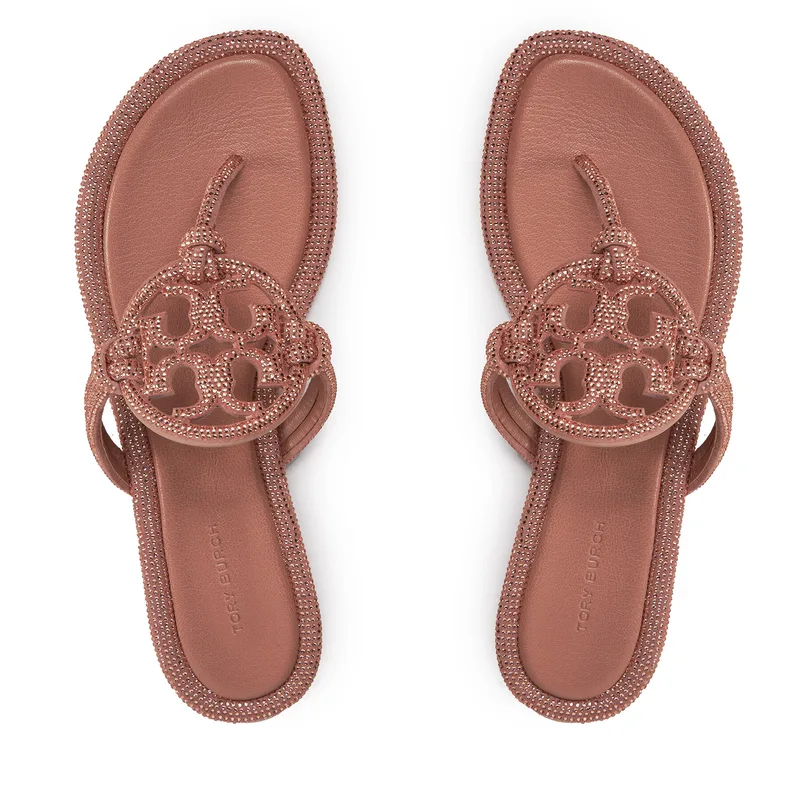 Σαγιονάρες Tory Burch Miller Knotted Pave 152177 Ροζ