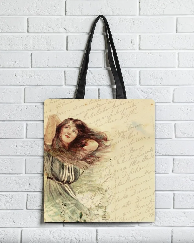 Τσάντα υφασμάτινη σουέτ με φερμουάρ 37x44x27cm. Brainfood - Κορίτσι