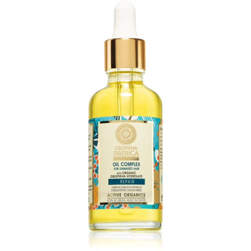 Natura Siberica Oblepikha (Sea-Buckthorn) λάδι φροντίδας για ταλαιπωρημένα μαλλιά 50 ml