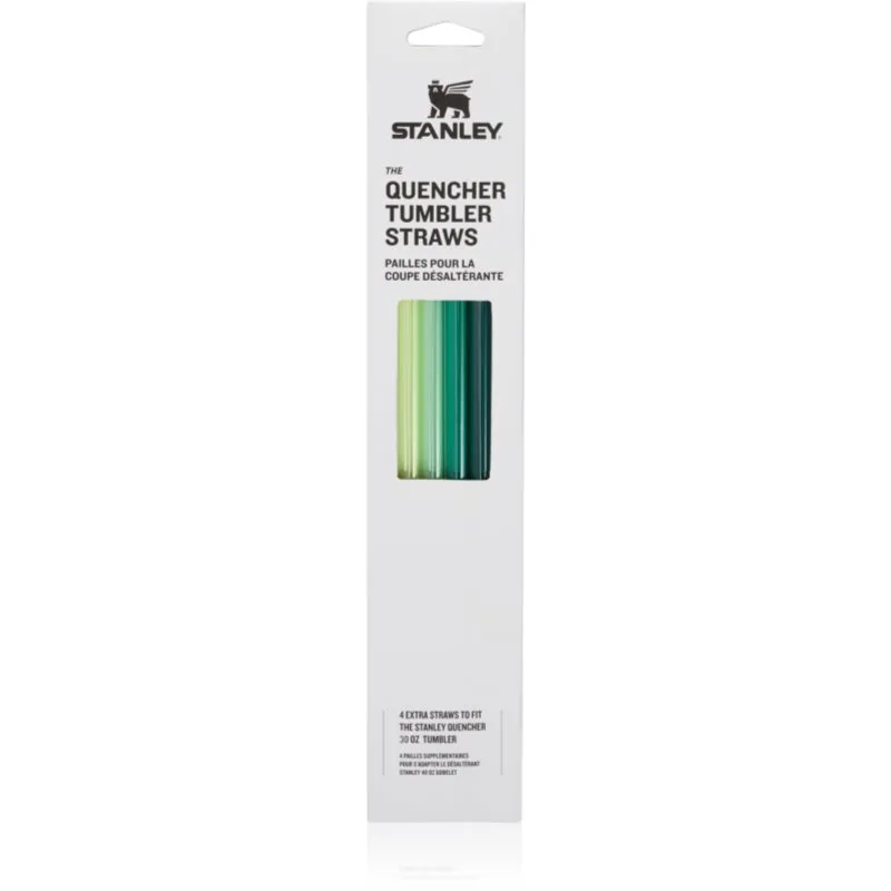 Stanley The Quencher Tumbler Straws ανταλλακτικά καλαμάκια 890 ml Green 4 τμχ