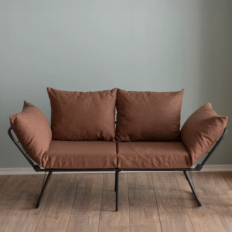 Διθέσιος Καναπές-Κρεβάτι Viper 2-Seater - Light Brown 859Ftn2860 (150x78x60)