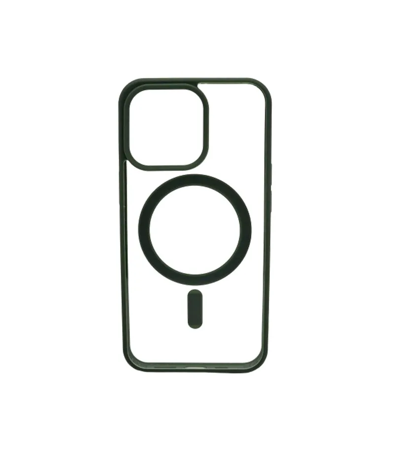 Magsafe Back Cover Σιλικόνης Διάφανο-Πράσινο (iPhone 14 )