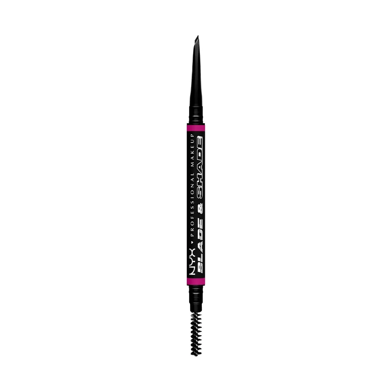NYX Professional Makeup Blade & Shade Eyebrow Pencil with Brush Black 0.06 g