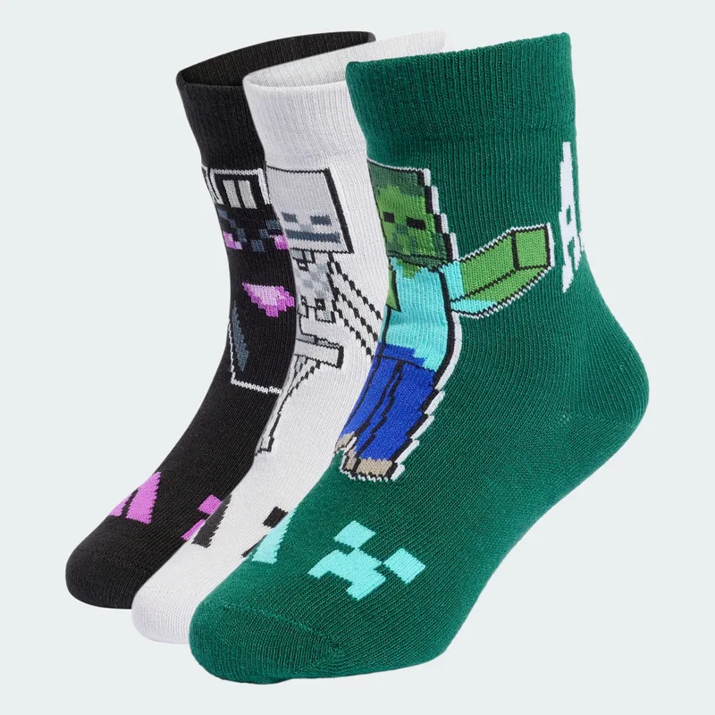 adidas sportswear K Minecraft Kids 3 Pairs Per Pack Socks (9000288163_96868)