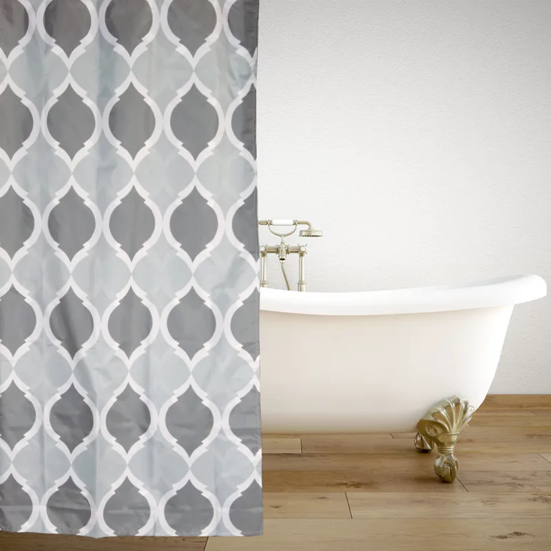 Κουρτίνα Μπάνιου (180x180) Με Κρίκους San Lorentzo Rustic Grey