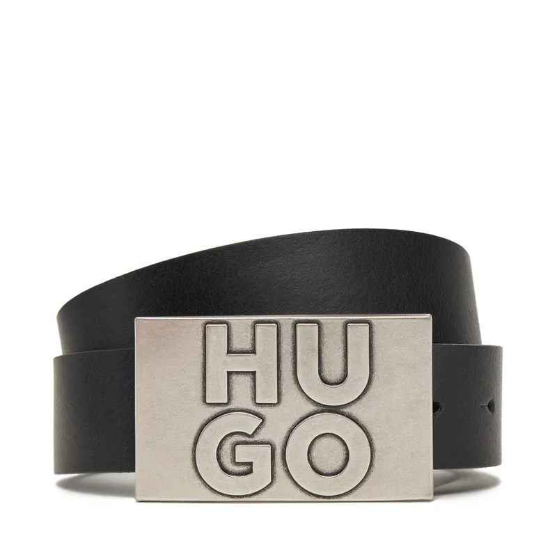 Ζώνη Ανδρική HUGO 50537037 Μαύρο