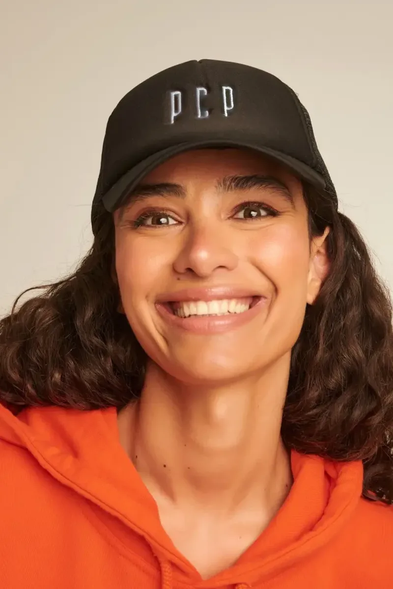 Unisex baseball καπέλο με Logo PCP - BLACK