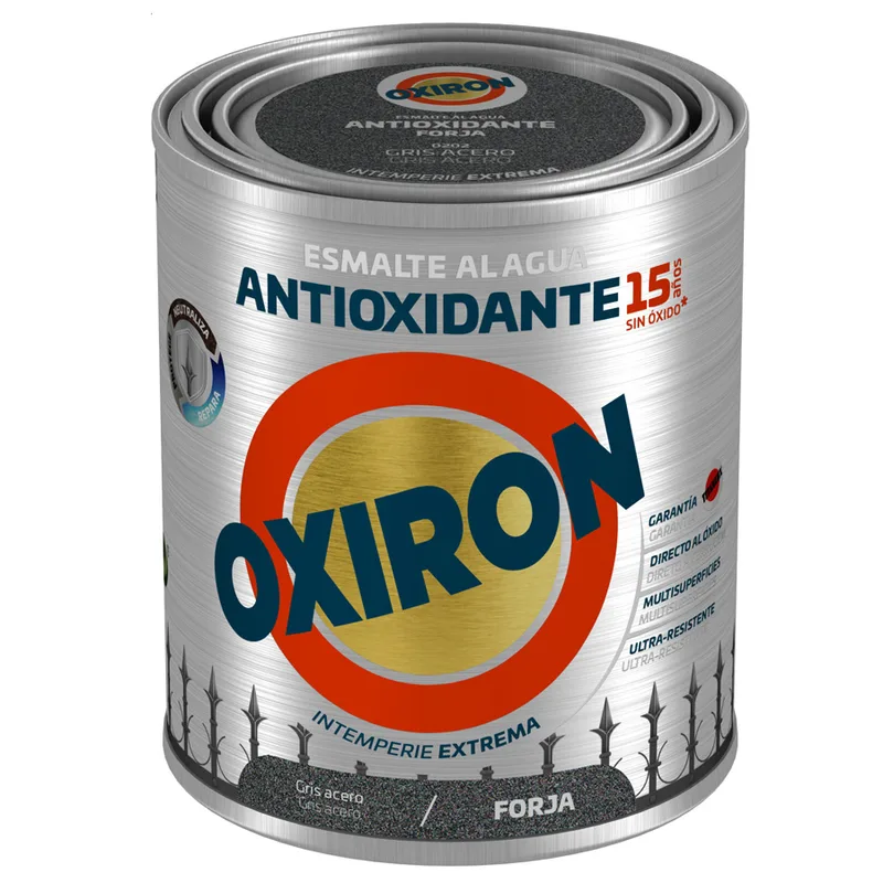 Χρώμα Αντισκωριακό Νερού TITAN OXIRON LISO FORJA AGUA GRIS 750ml