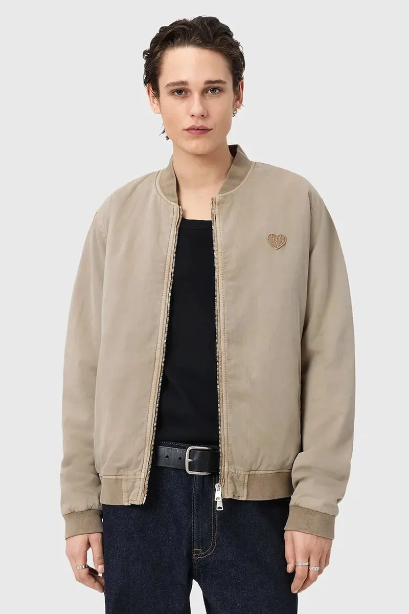 AllSaints μπόμπερ ανδρικό βαμβακερό FORRES