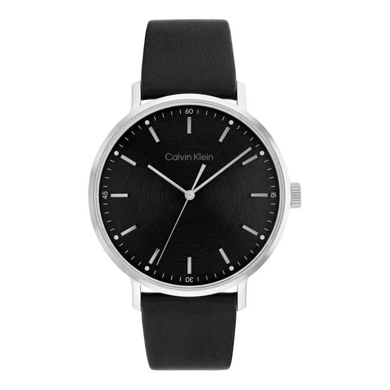 CALVIN KLEIN Modern Black Leather Strap 25200050