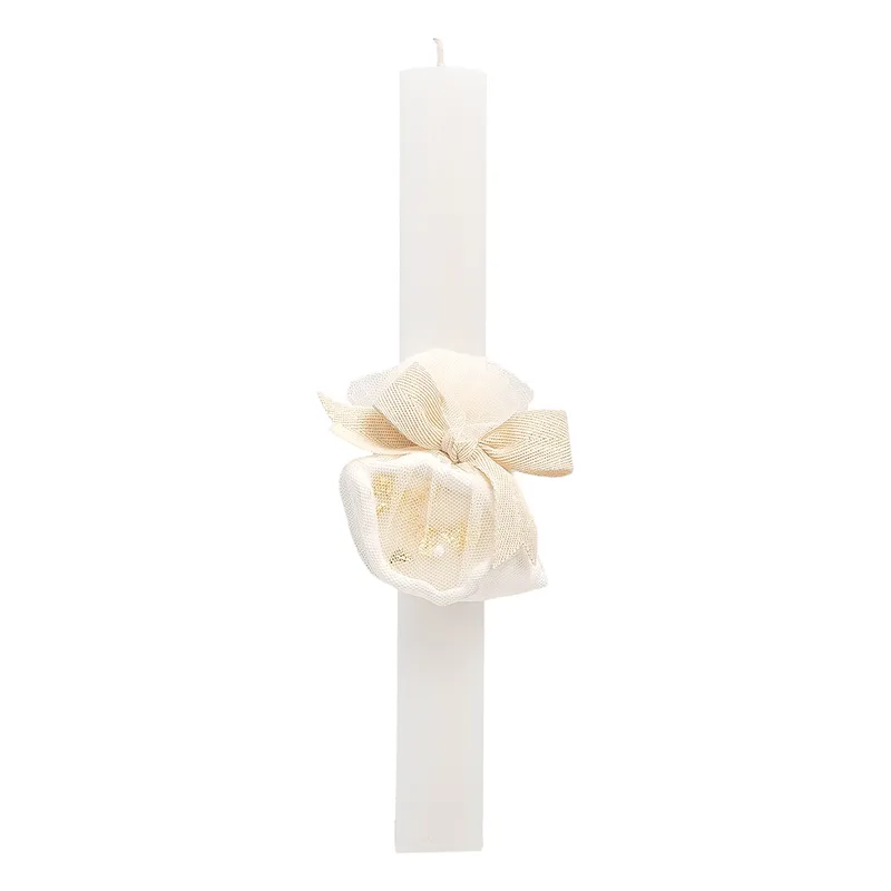 Beauty Home ΛΑΜΠΑΔΑ ΛΕΥΚΗ 33cm ΚΟΧΥΛΙ