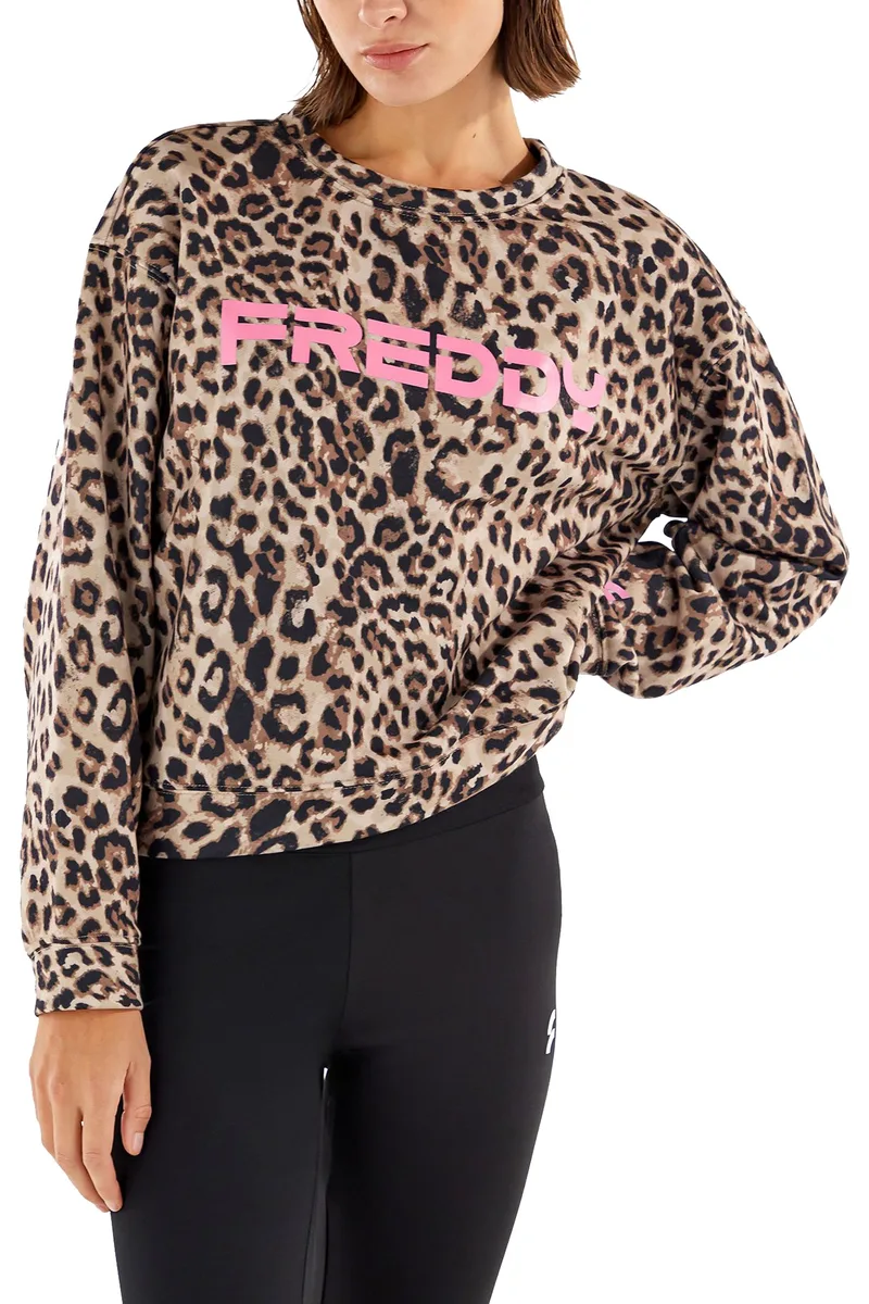 Μπλούζα Μακρυμάνικη Freddy Sweatshirt F2WGZS2C-ANI39 Γυναικείο