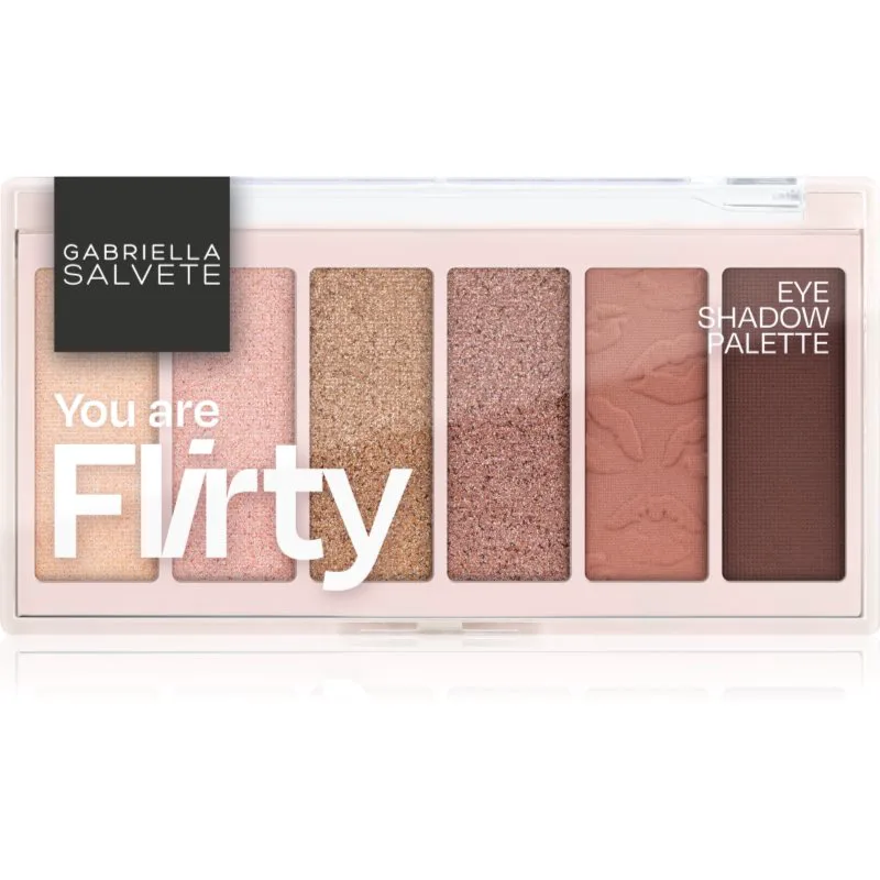 Gabriella Salvete Eyeshadow 6 Shades Palette παλέτα με σκιές ματιών απόχρωση You are Flirty 12 γρ