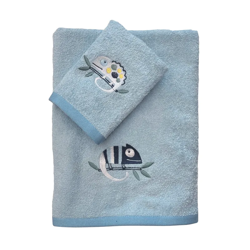 Σετ Βρεφικές Πετσέτες 2 Τεμαχίων Das Baby 4935 Blue 30x50,70x140